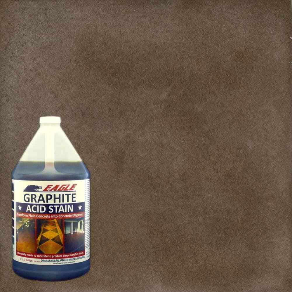 1 gallon Concrete Acid Stain Graphite Interior Exterior Floor Marbled Look Spray