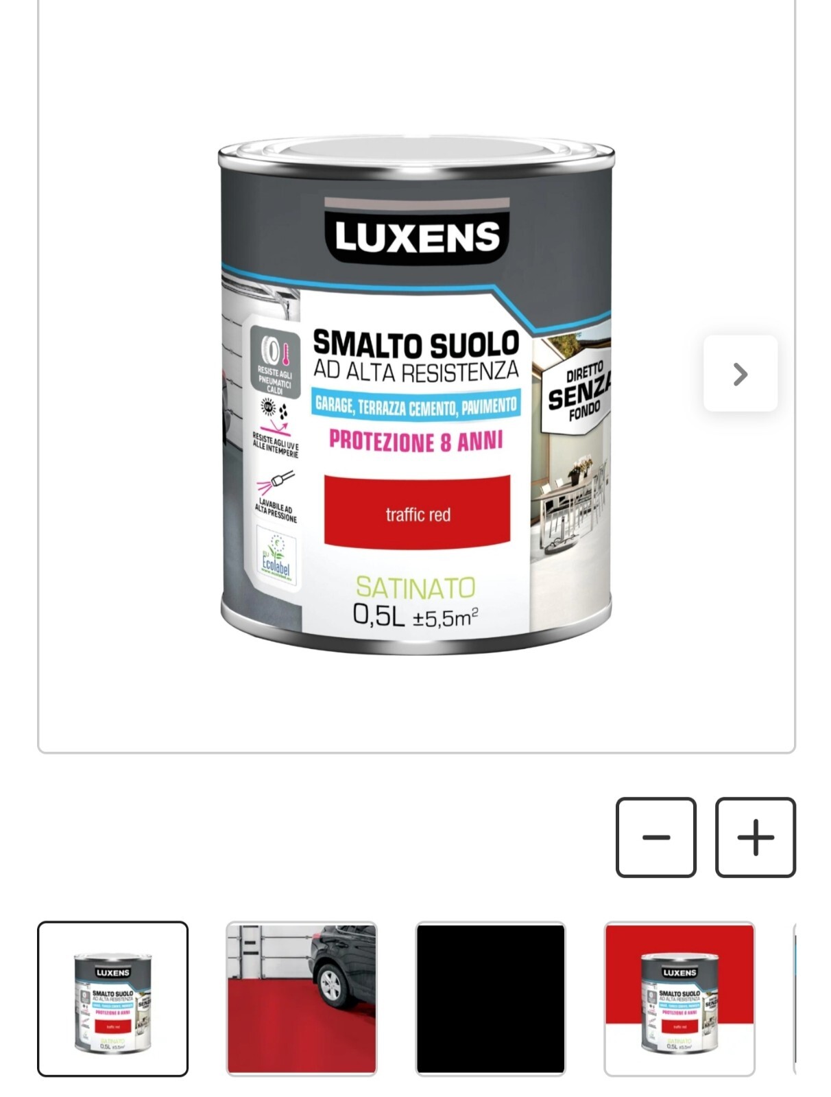 Luxen Enamel Paint for Outdoor Indoor Floor High Strength and Durability 0.5