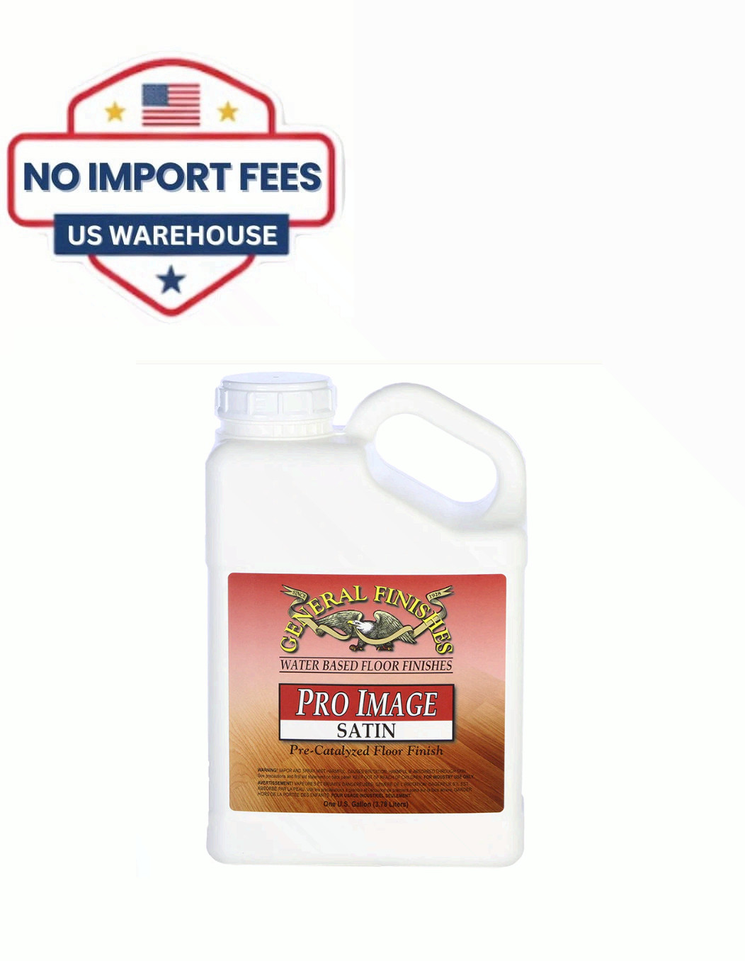 General Finishes Pro Image Water-Based Flooring Topcoat, 1 Gallon, Satin