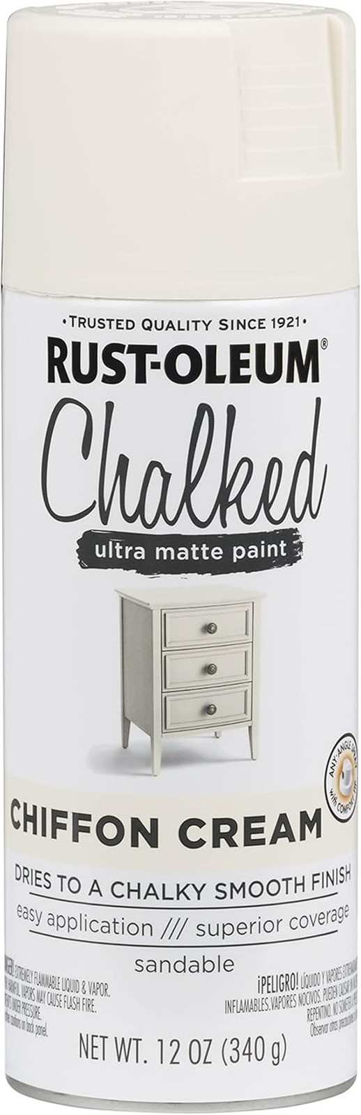 Chiffon Cream Chalked All-In-One Ultra Matte Paint | One Coat Coverage | No Prim