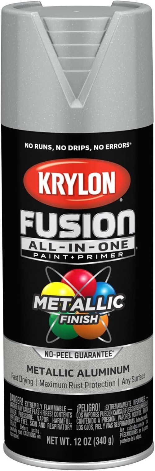 Fusion All-In-One Metallic Spray Paint & Primer, Aluminum – 1 Each