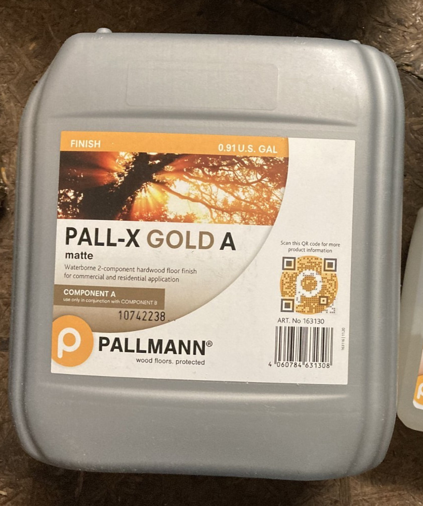 Pallmann Pall-X Gold Matte Waterborne Hardwood Floor Finish – Component A ONLY