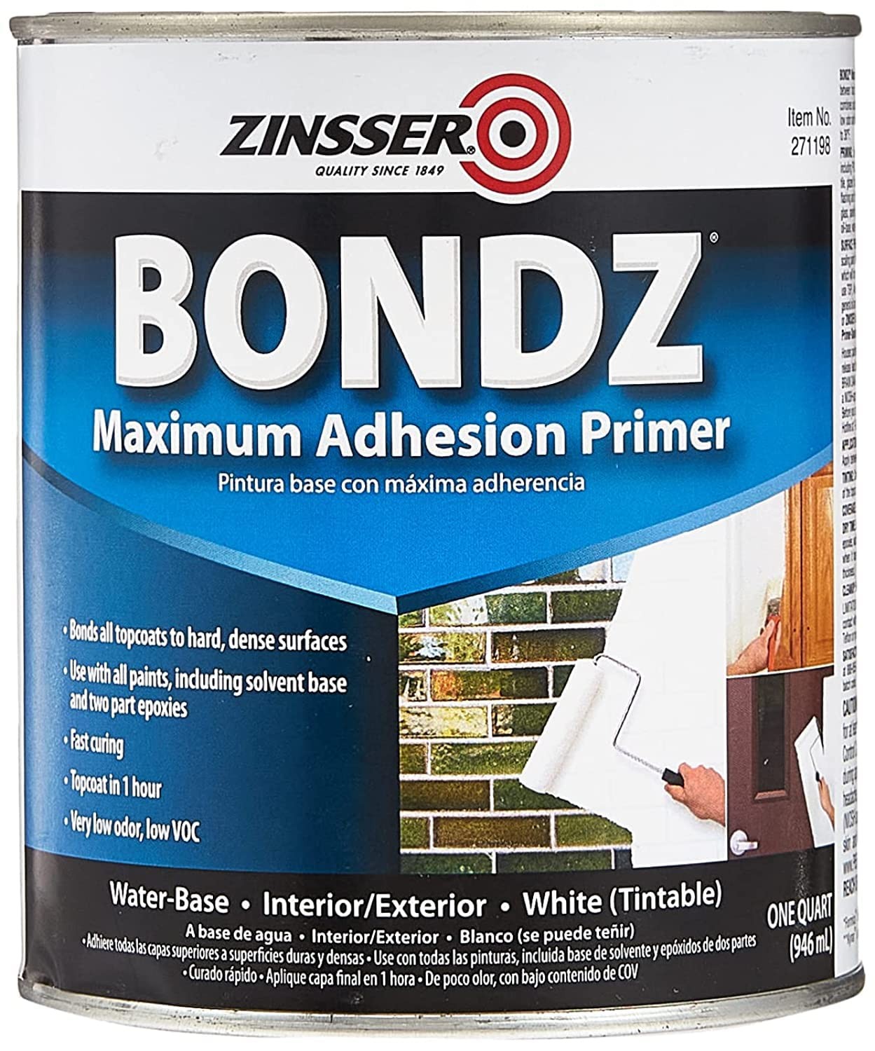 Zinsser Bondz Interior/Exterior Maximum Adhesion Primer – 1 qt.