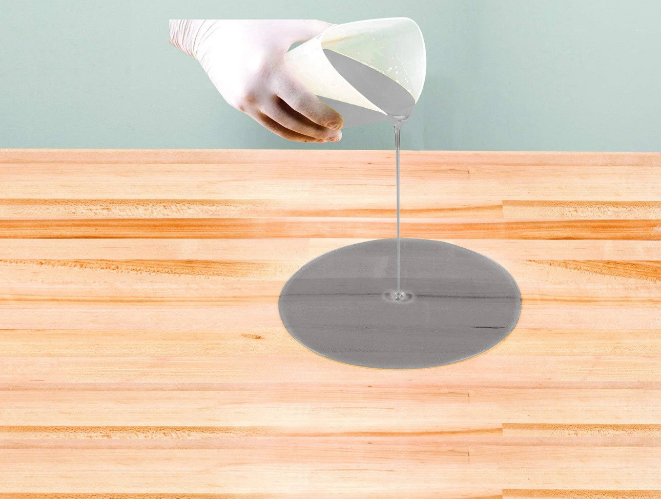 🔥Varathane Super Glaze Pour-On High Gloss Epoxy Quart Classic Gray NEW