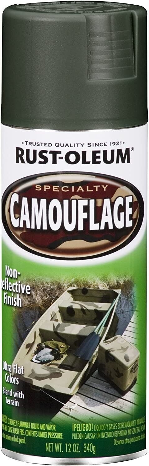 Rust-Oleum Specialty Ultra Flat Deep Forest Green Camouflage Spray Paint 12 oz.