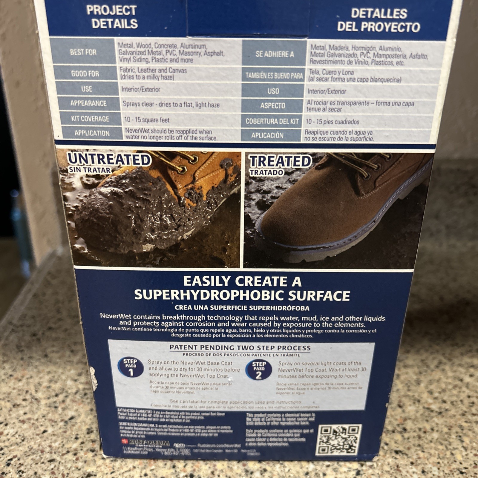 Rust-Oleum NeverWet Multi-Surface Liquid Repelling Treatment – Frosted Clear