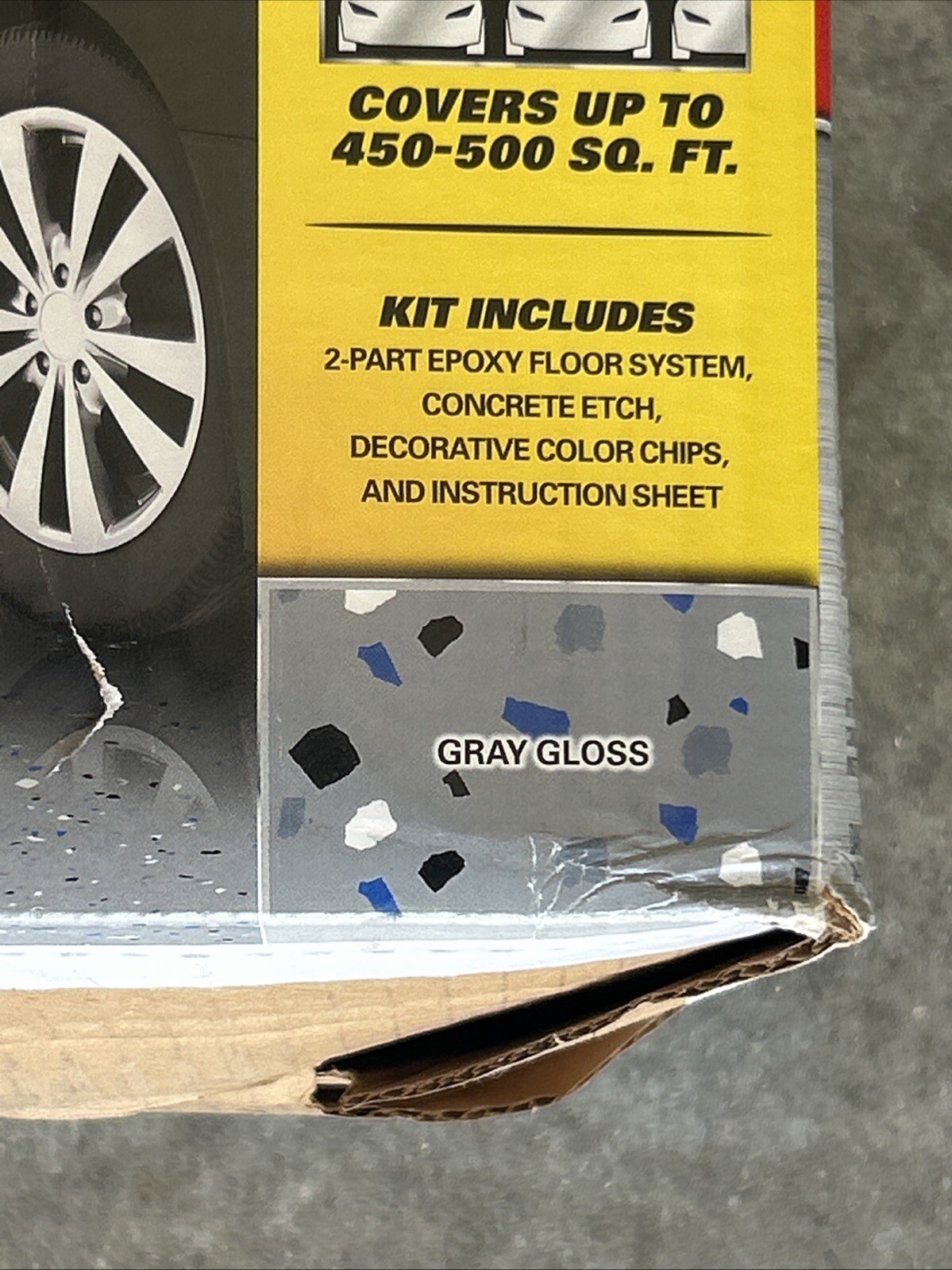 Rust-Oleum EpoxyShield 240 oz. Dark Gray Gloss 2.5-Car Garage Floor Kit
