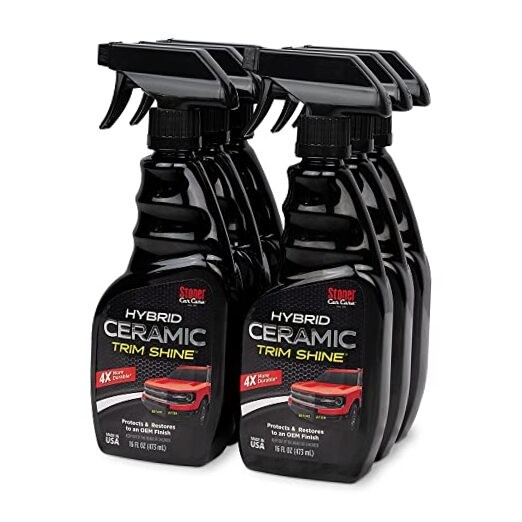 92333-6PK Hybrid Ceramic Trim Shine – Restores Faded Plastic & Vinyl Pack of 6
