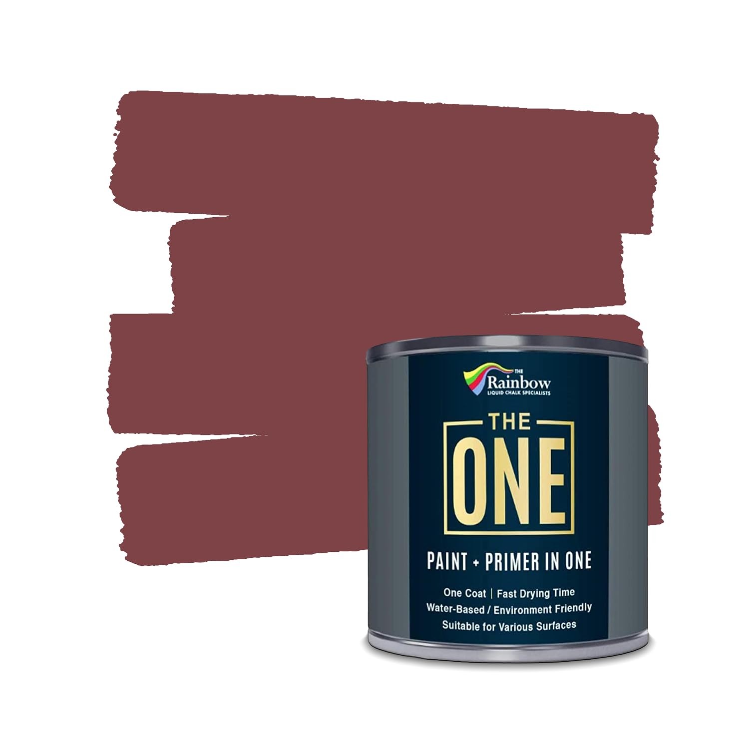 All-In-One Paint Primer Deep Red Matte 8.5 Fl Oz 250ml 1 Coat Indoor Outdoor Use