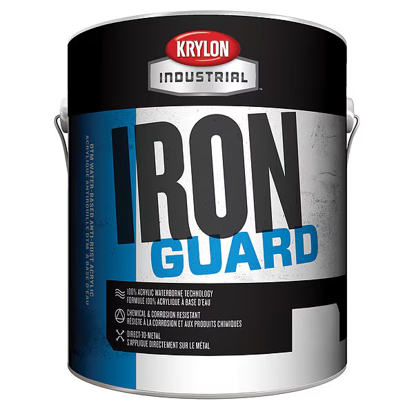 Krylon Interior Exterior Gloss Gray Acrylic Enamel Paint 1 Gallon Water BasedPro