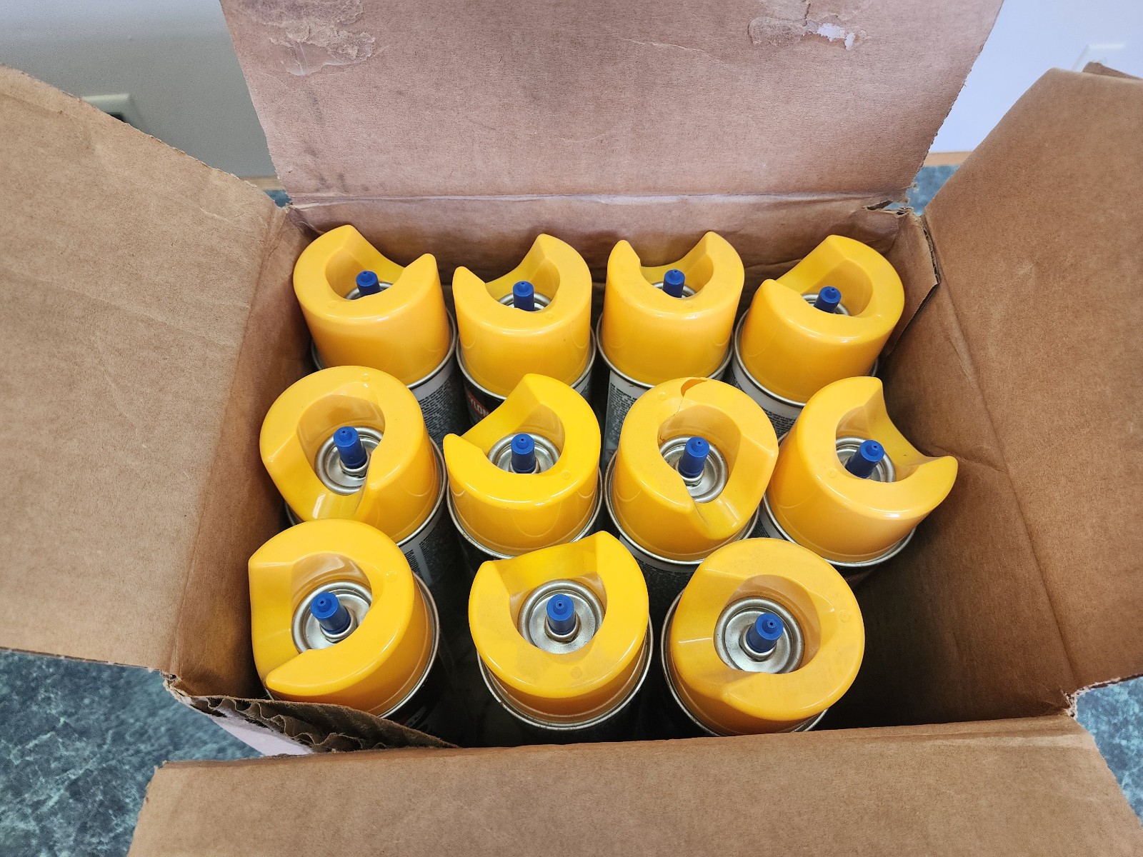 Krylon Industrial Quik-Mark Marking Paint APWA HI-VIS Yellow 11 Pack