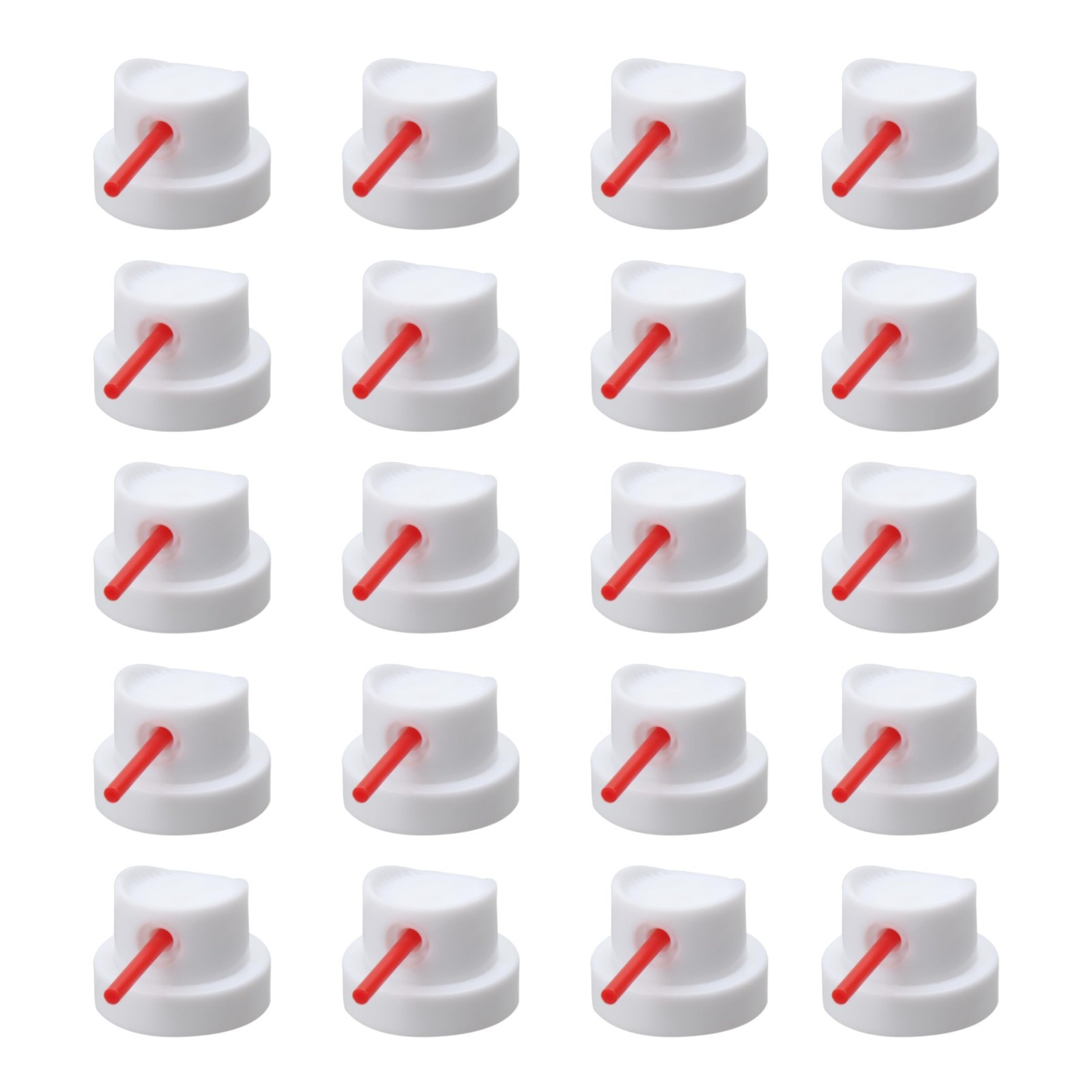 20 Pack Spray Paint Caps & Straws – Red Thin Tube for Art & Craft Projects