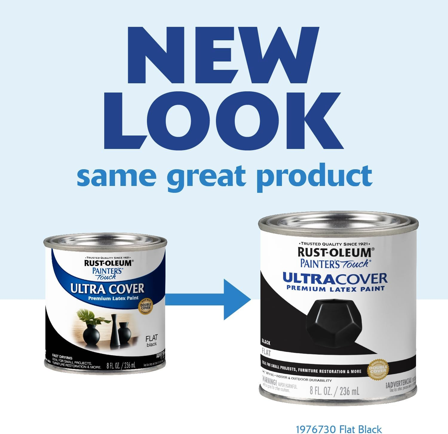 1976730 Painter’S Touch Latex Paint, Half Pint, Flat Black, 8 Fl Oz (Pack of 1)