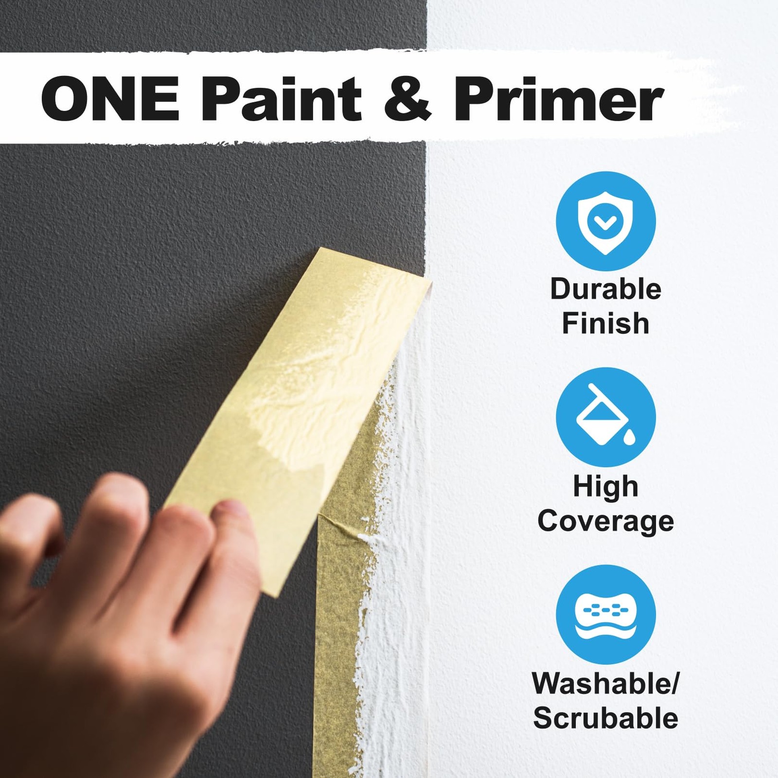 Kompozit ONE Ultra Cover Interior/Exterior White 100% Acrylic Paint & Primer for