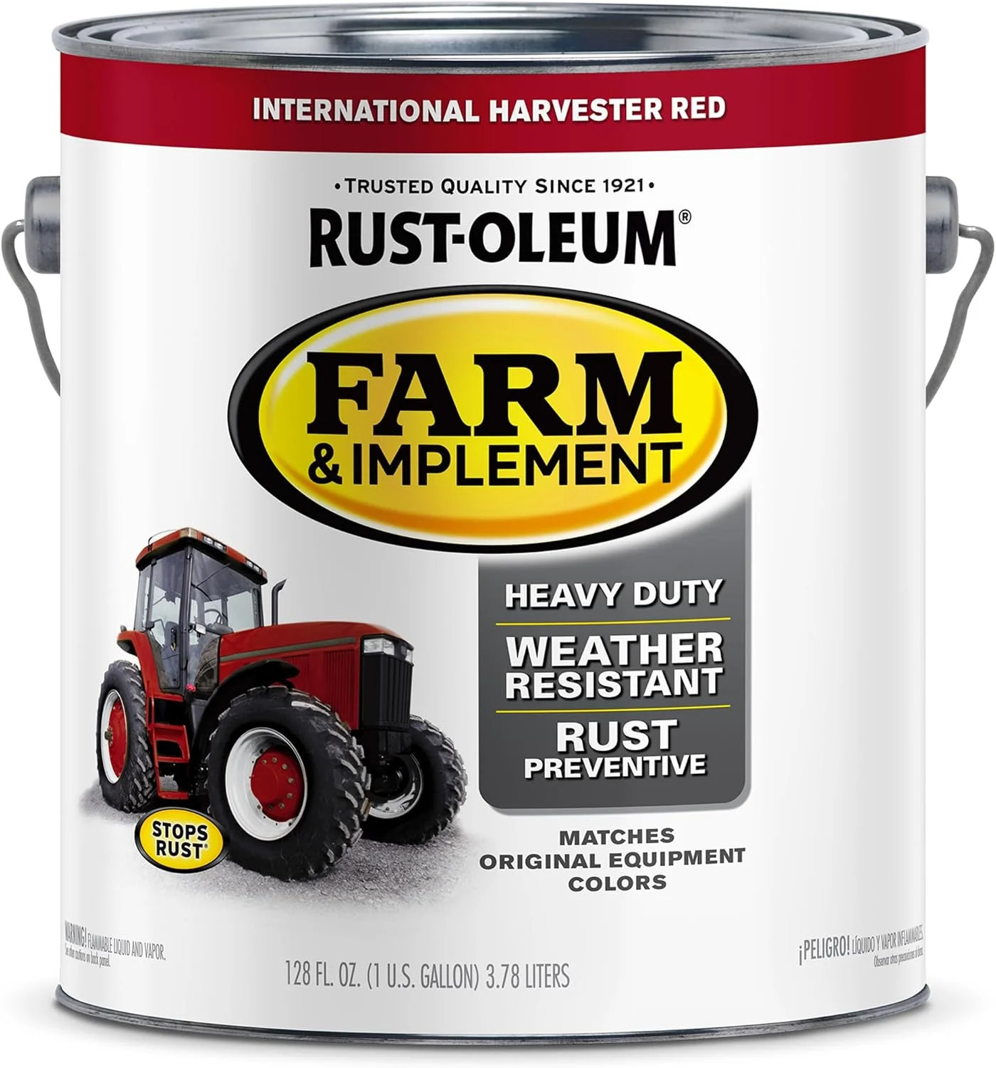 Rust-Oleum 280167 Farm & Implement Enamel Paint, Gallon, International Harvester