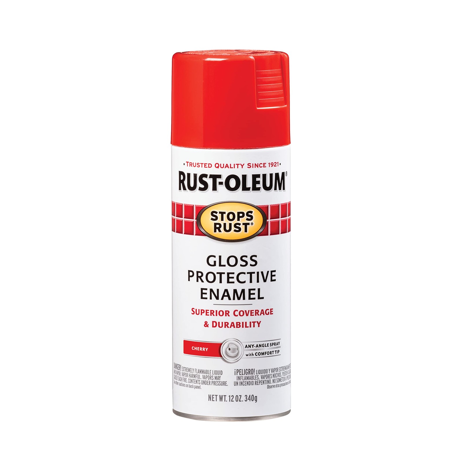 Rust Oleum Stops Rust 12 Ounce Cherry Gloss Protective Enamel Spray Paint