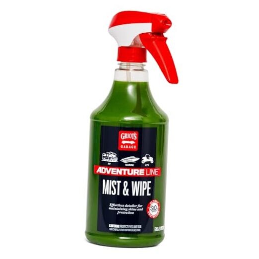 Mist and Wipe, SiO2 Ceramic Detailer for RVs, Campers, 25 Fl Oz (Pack of 1)