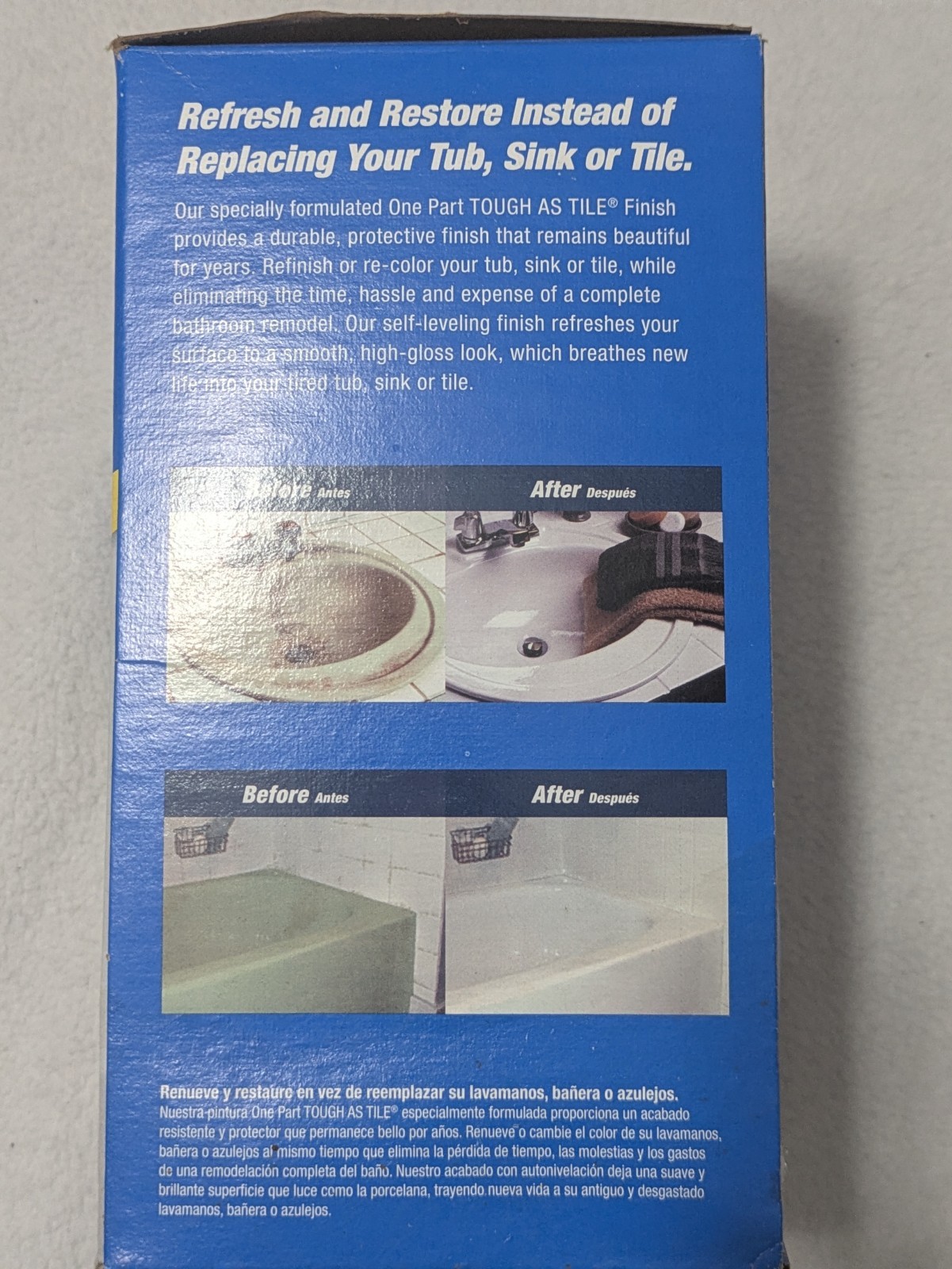 HOMAX 3157 TOUGH AS TILE TUB & TILE EPOXY PAINT SPRAY ON FINISH KIT WHITE