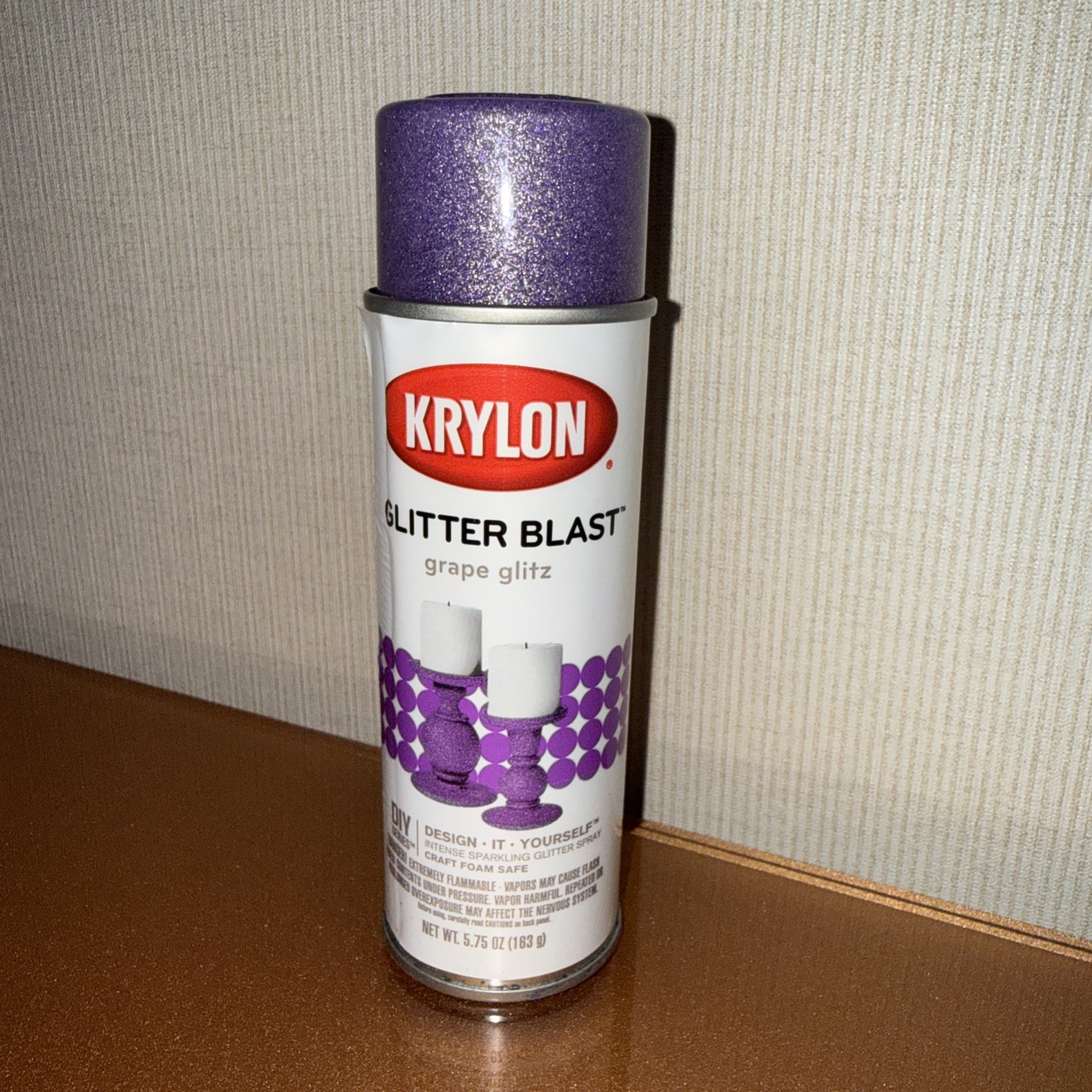 Krylon K03813A00 Glitter Blast, Grape Glitz, 5.75 Ounce,Small Can #3813