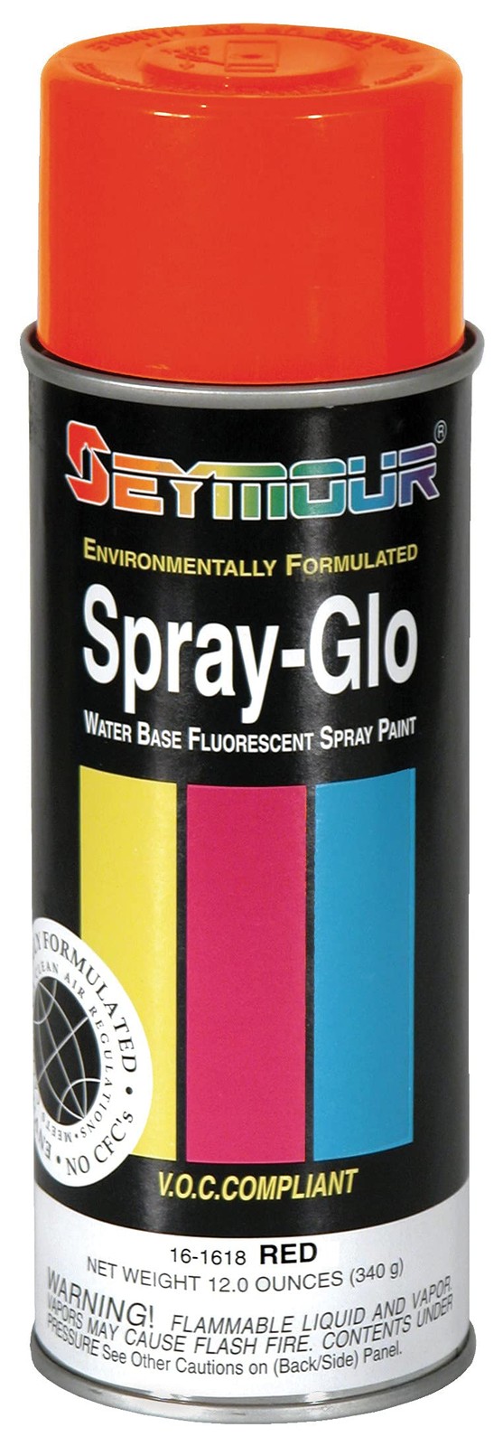 16-1618 Spray-Glo Water Base Paints, Fluorescent Red 12 Ounce (Pack of 1)