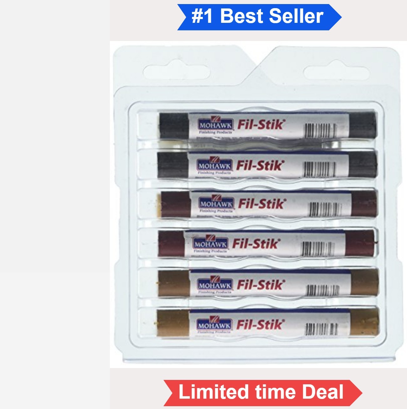 Wood Filler Repair Pencils 12 Pack Multicolor 0.3mm Wax Stick Furniture Touch Up