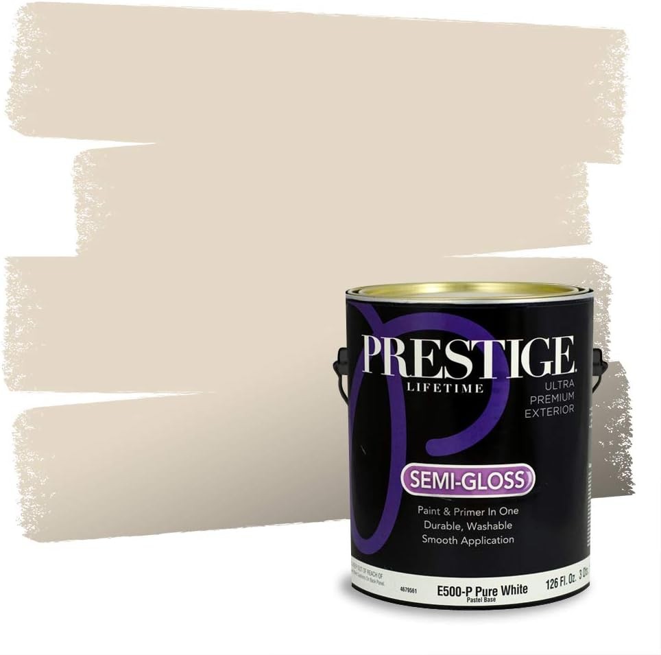 Exterior Paint & Primer In One – 100% Acrylic, Semi-Gloss, Low VOC, 400 sq ft