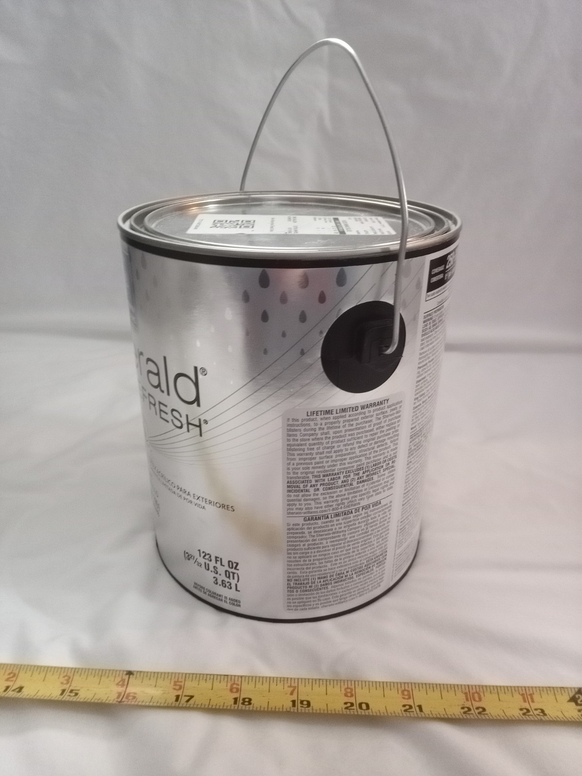 Sherwin Williams Emerald rain refresh exterior acrylic Paint TINTED BLUE, gallon