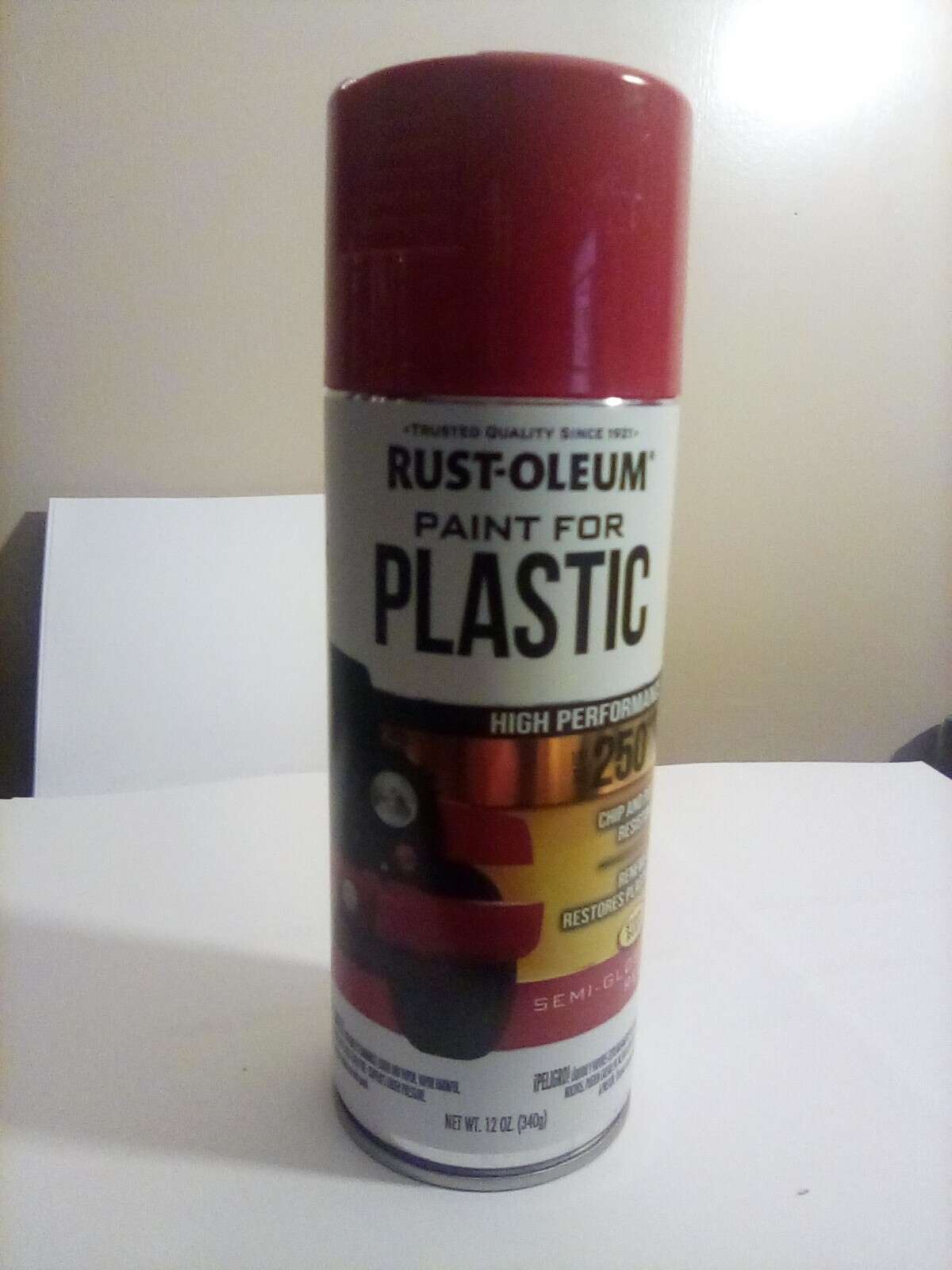Rust-Oleum Automotive 12-Ounce Paint for Plastic Spray, Semi Gloss Red FREE SHIP