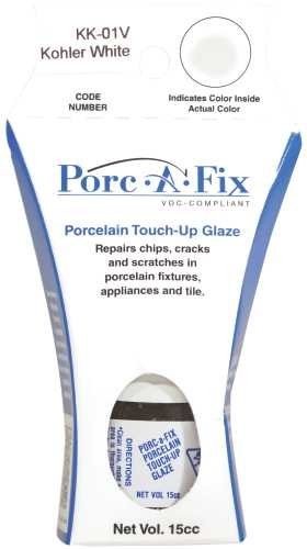 Porc-a-fix Touch Up Repair Glaze Paint to Match Kohler, White VOC Compliant (…