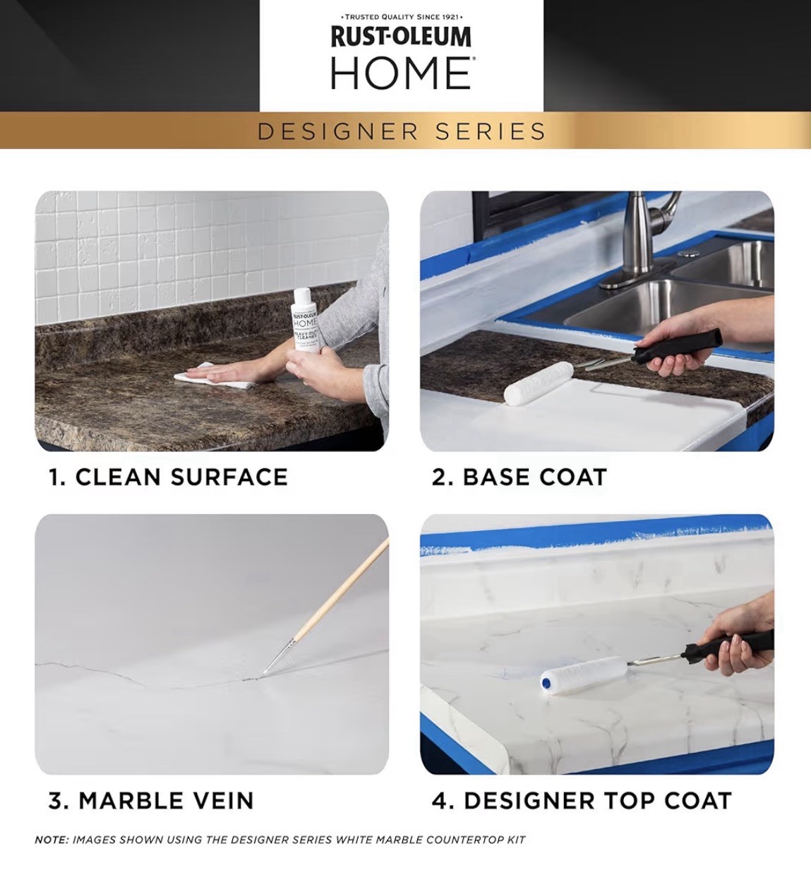 Rust-Oleum HOME Designer Series Black Marble Countertop Coating Kit