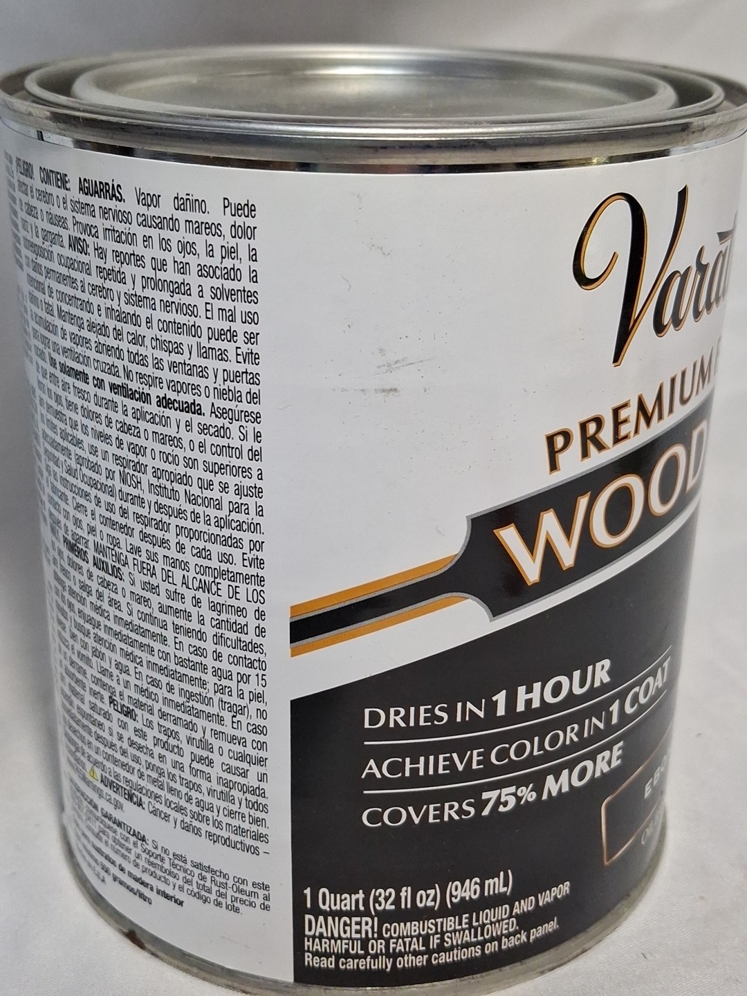 Varathane 1 Quart ” EBONY” Fast Dry Oil Based Wood Stain for Interior Projects