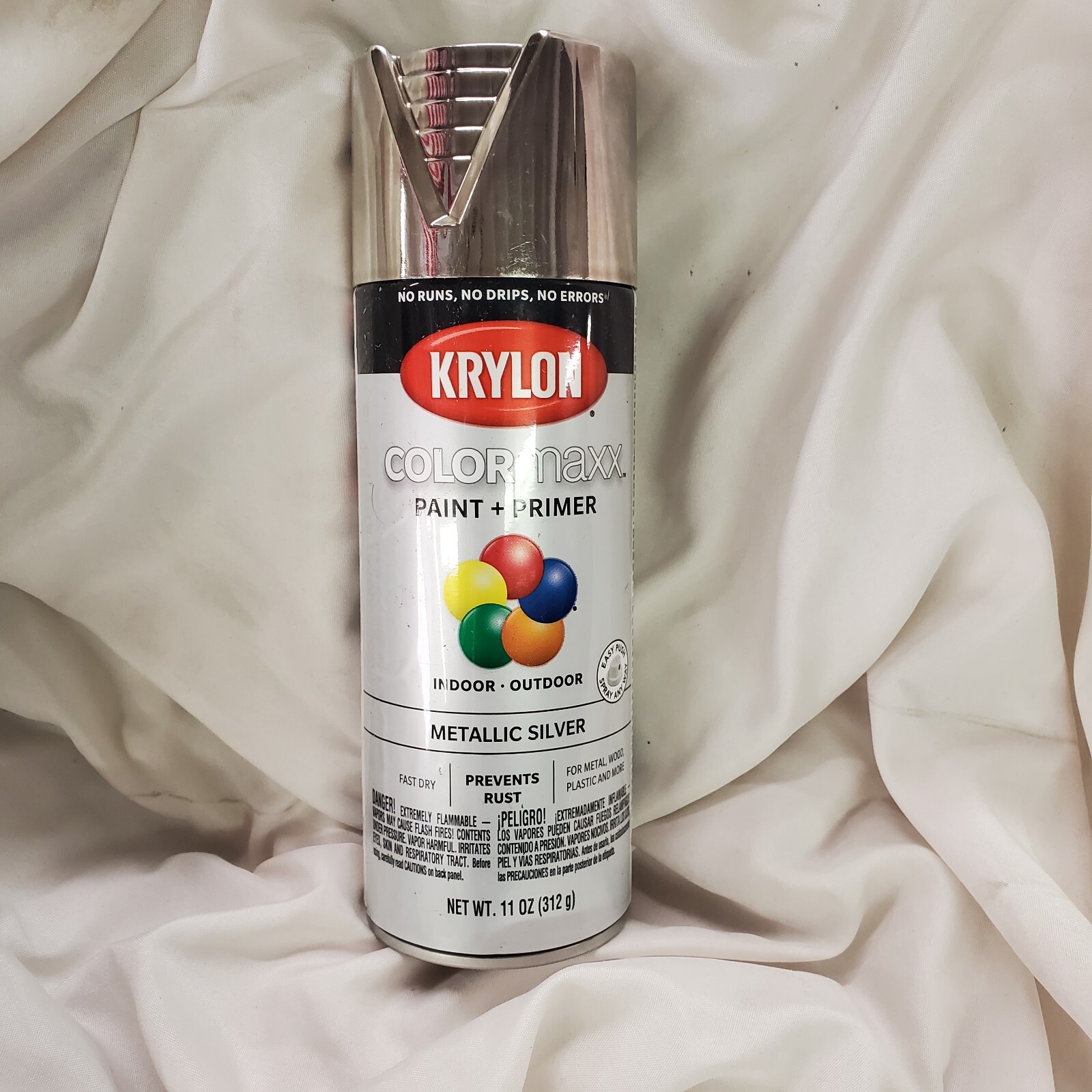 Metallic Gloss Silver Spray Paint, Silver (6)cans Krylon ColorMaxx 11 Oz.