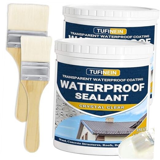Waterproof Sealant 70oz Clear, Transparent Waterproof Coating Water 70 Oz