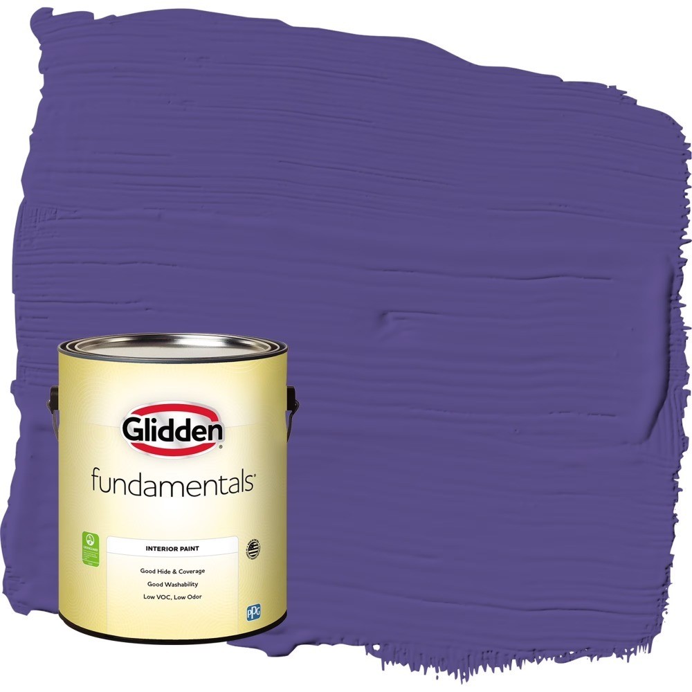 Semi-Gloss Interior Paint Eggplant Purple Color 1 Gallon for Walls