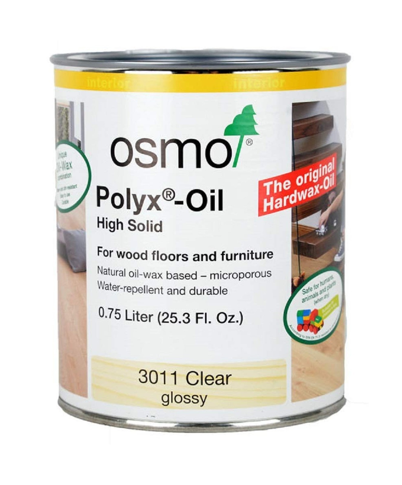 Osmo Polyx-Oil, 3011 Clear Gloss – .750 Liter 0.75 L