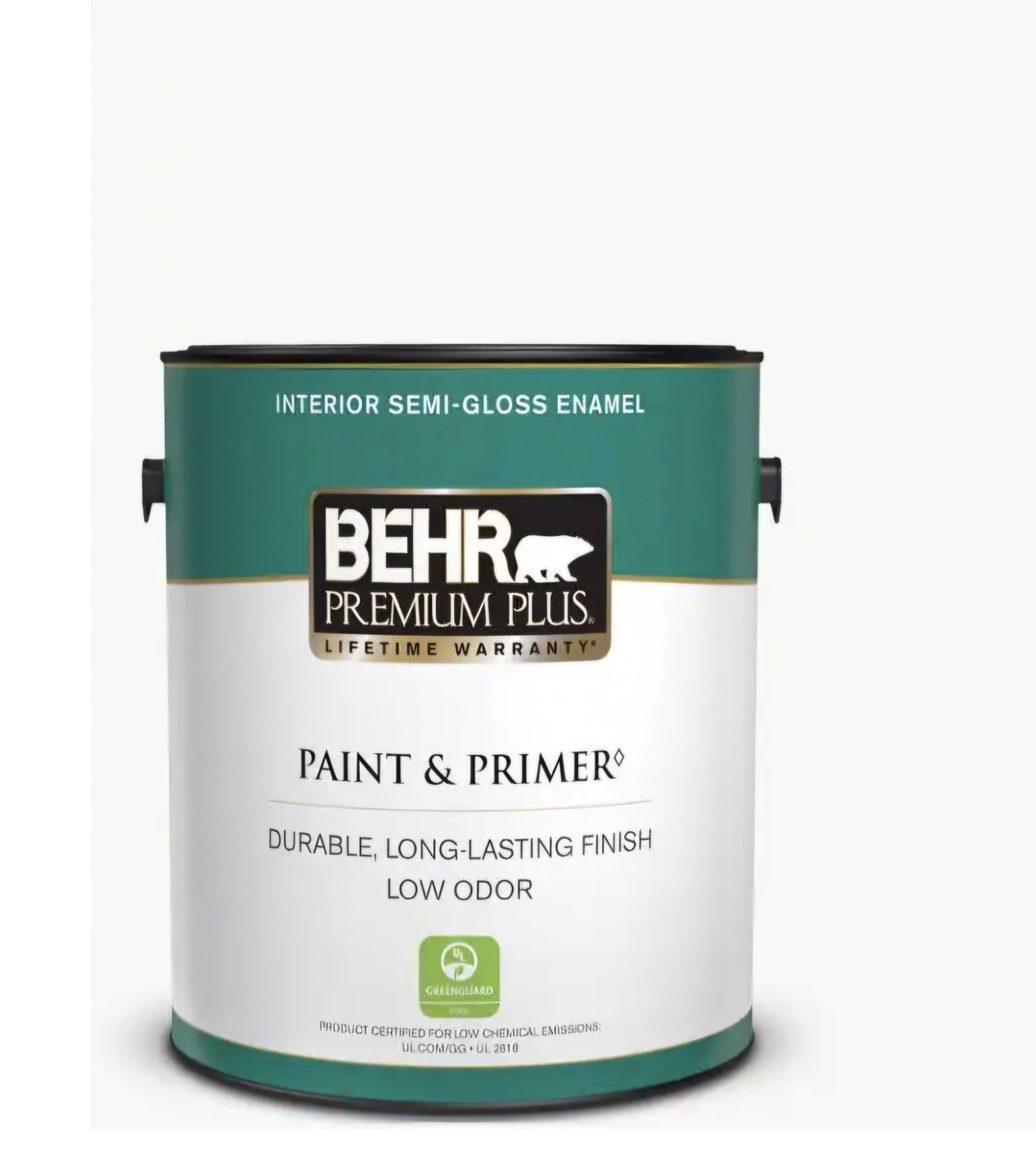 3 Gallons Behr white Semi Gloss Interior Paint / Primer