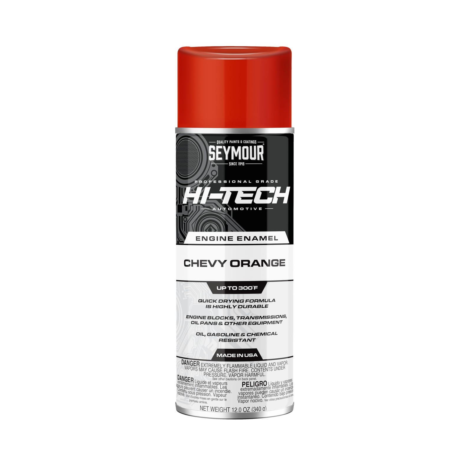 EN-48 Hi-Tech Engine Spray Paint, Chevy Orange 12 Ounce (Pack of 1)