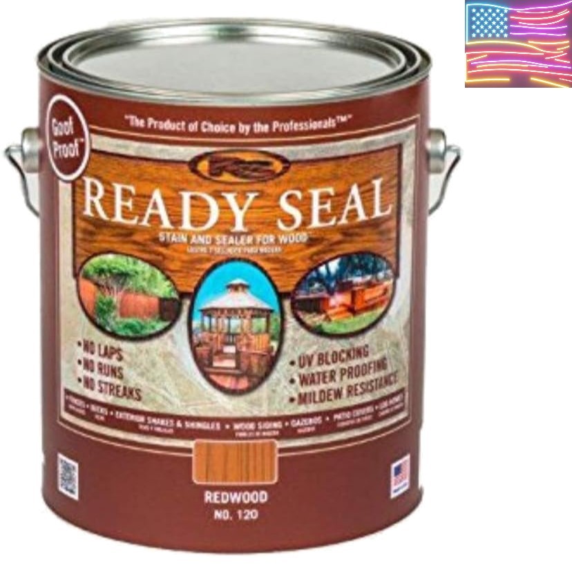 1 Gallon 120 Redwood Exterior Stain Sealer Wood
