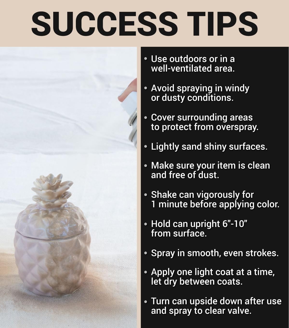 Cheers Champagne Metallic Spray Paint – Fast-Drying 9oz 4 Pack for All Surfaces