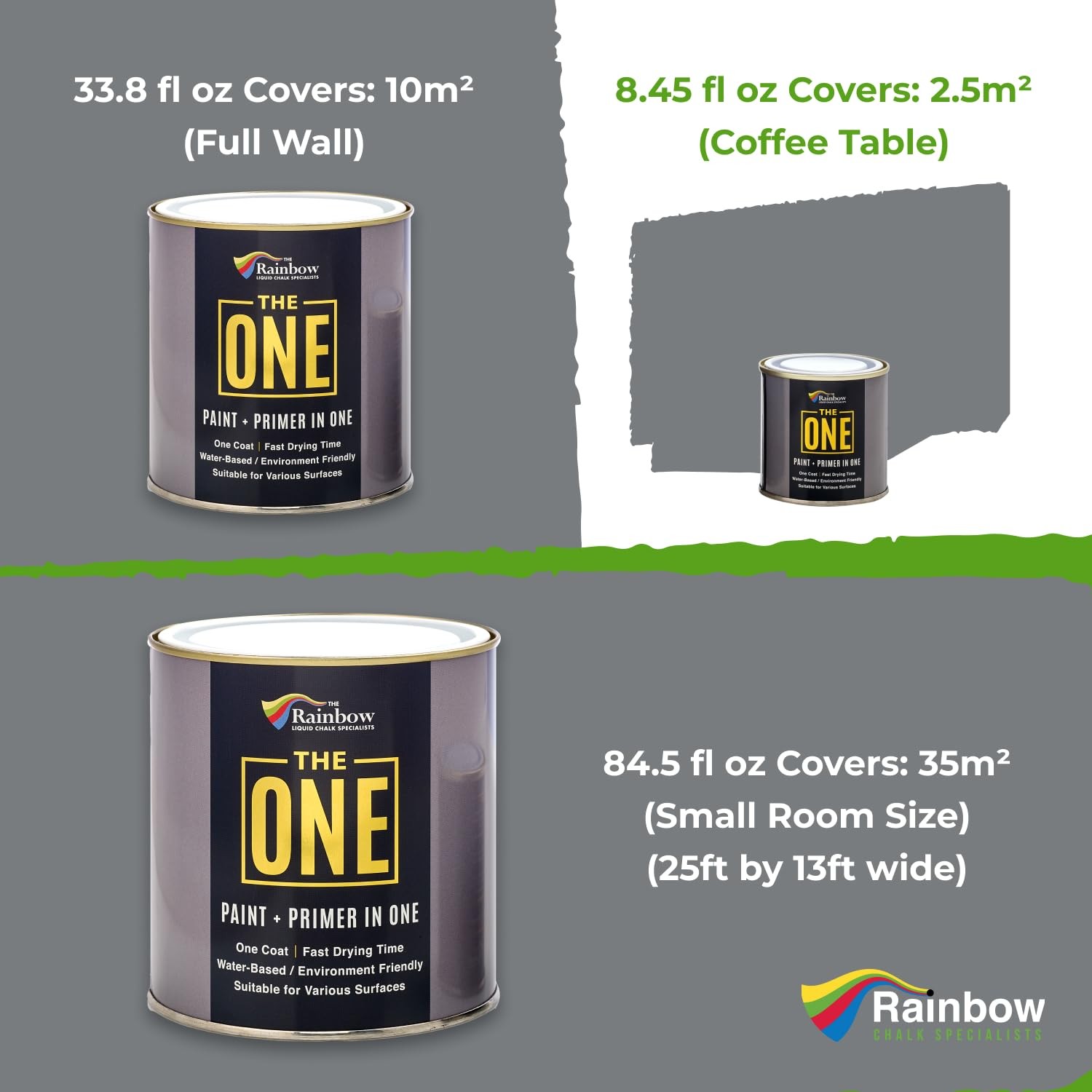 The One – 8.5 Fl Oz/250Ml 1 Coat Decorating For Walls Voc
