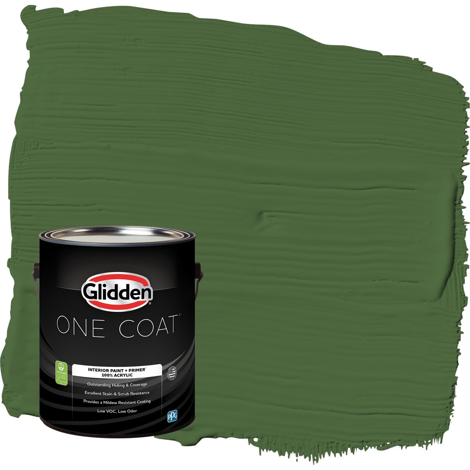 One Coat Mountain Forest / Green Flat Interior Paint W/ Primer 1 Gallon