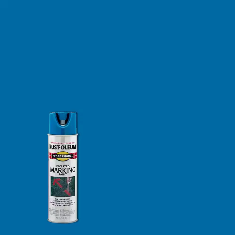 15 Oz. Caution Blue Inverted Marking Spray Paint (6 Pack)