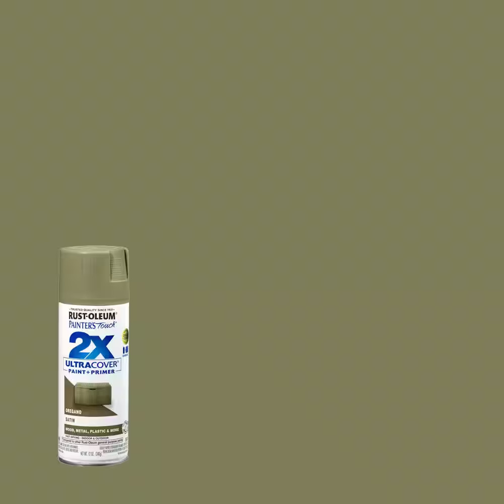 12 Oz. Satin Oregano General Purpose Spray Paint (6-Pack)