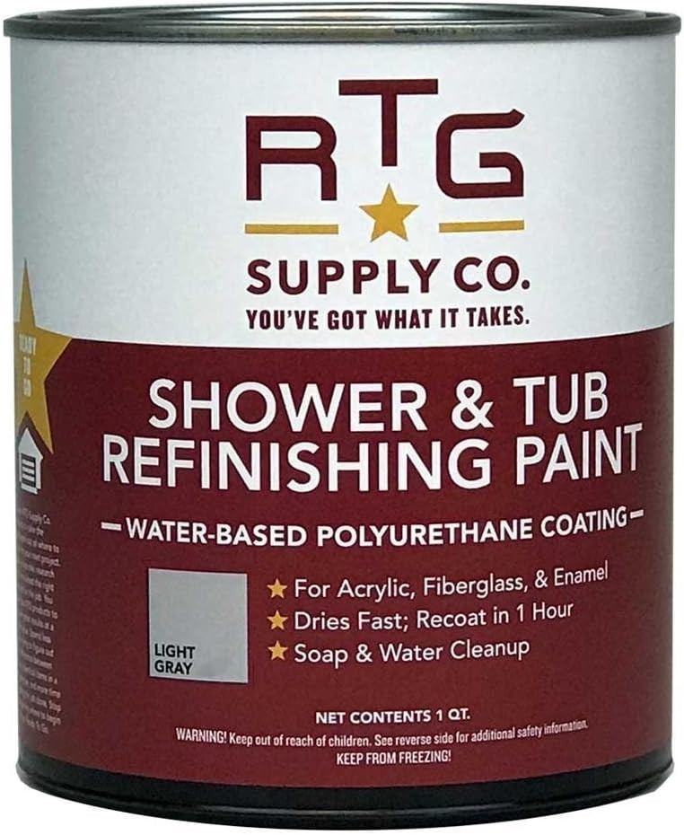 RTG Shower & Tub Refinishing Paint – Light Gray