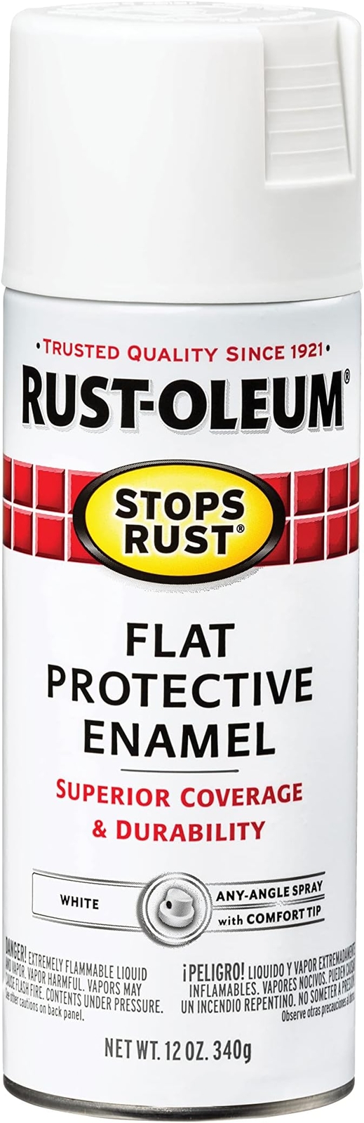 Rust-Oleum Stops Rust 12 oz. Protective Enamel Flat White Spray Paint