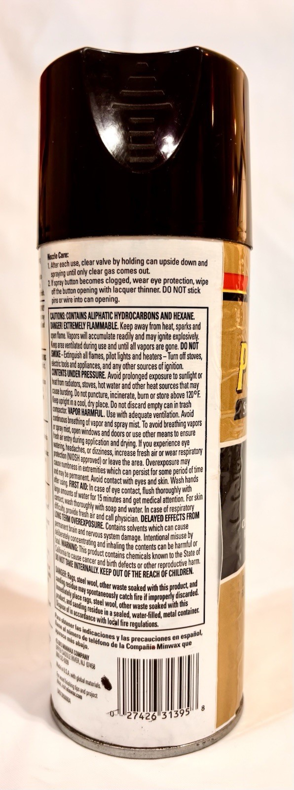 Minwax PolyShades CLASSIC BLACK GLOSS 10.75 oz Stain & Polyurethane Spray NEW