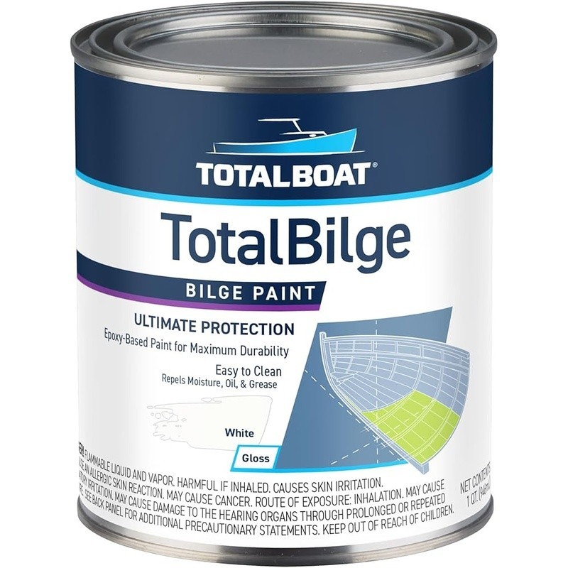 Waterproof Epoxy Bilge Paint Marine Coating Boat Engine Rooms & Lockers New