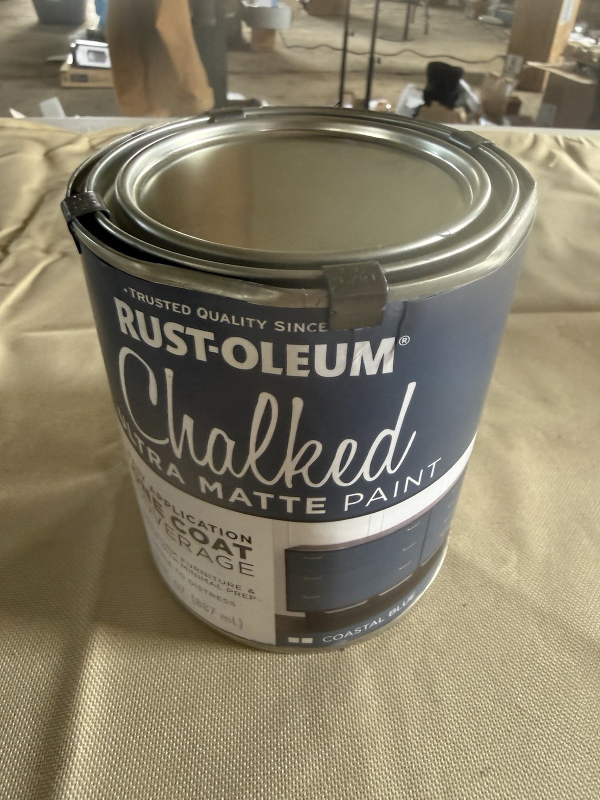 Chalked Matte Interior Topcoat Easy Apply Low Odor Durable Finish 1 Quart New