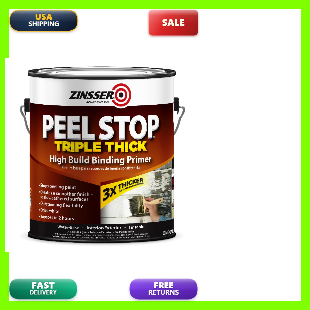 Zinsser 260924 Peel Stop Triple Thick High Building Binding Premiumr Gallon Clea