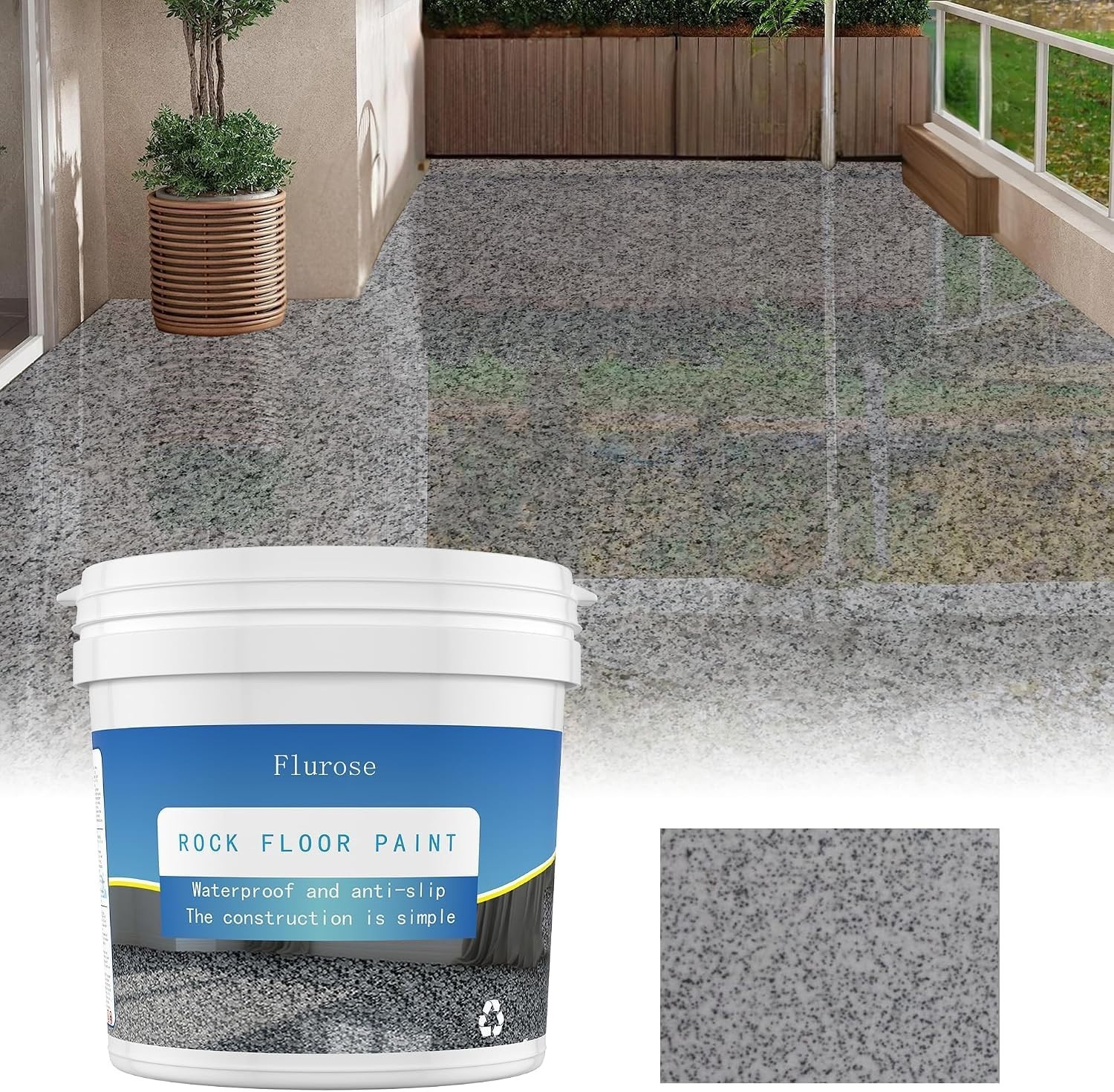 High-Gloss Epoxy Floor Paint – Self-Leveling, Wear-Resistant, Non-Slip Finish, D